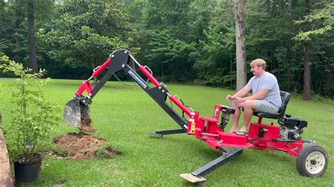 how to tow a mini excavator|harbor freight towable backhoe.